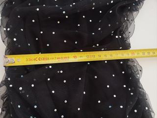 Vestido fiesta lentejuelas negro