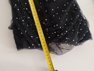 Vestido fiesta lentejuelas negro