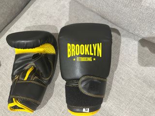 Guantes Boxeo Brooklyn Talla M Negro/Amarillo