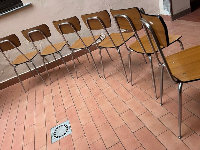 Set 6 Sedie Vintage in Formica