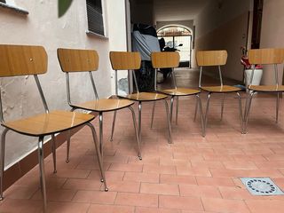 Set 6 Sedie Vintage in Formica