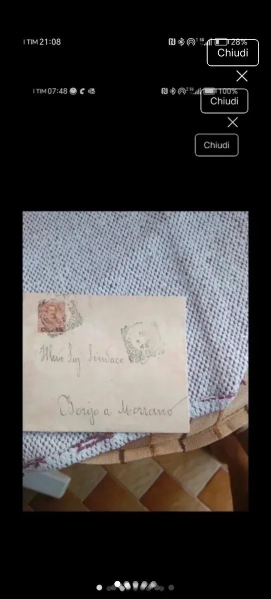 Busta Regno d'Italia 1906