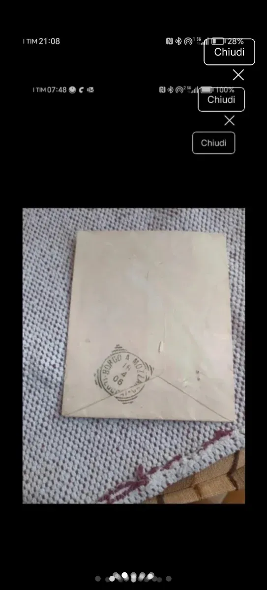 Busta Regno d'Italia 1906