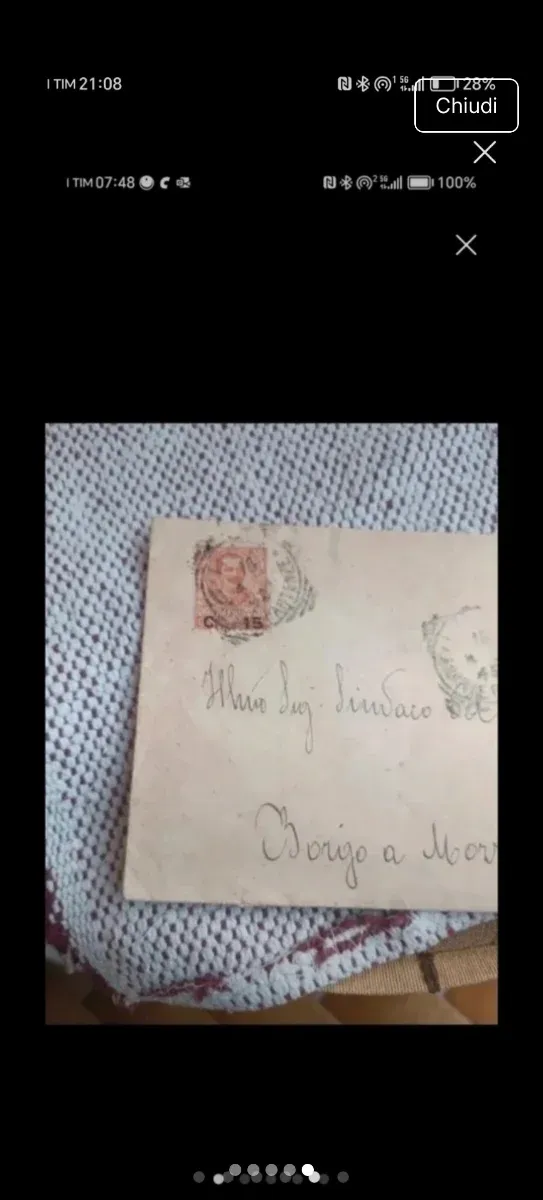 Busta Regno d'Italia 1906