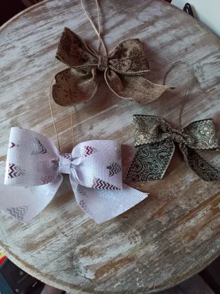 3 Lazos  de Navidad decoración de temporada