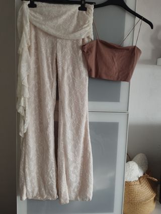 Conjunto Top y Pantalón Palazzo