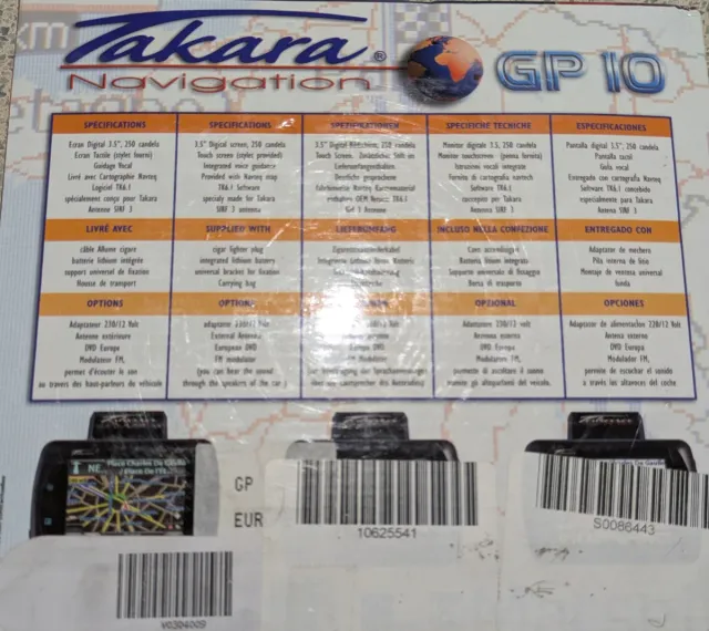 Navegador GPS Takara GP10