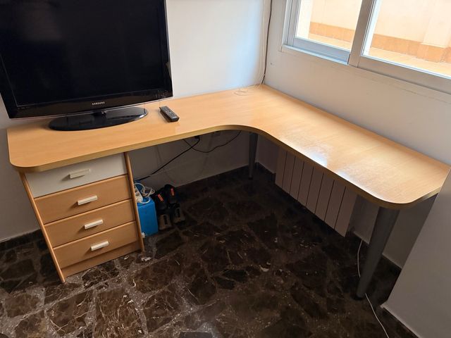 Escritorio Rinconera Madera y Metal