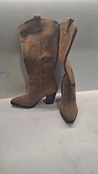 Botas altas de ante