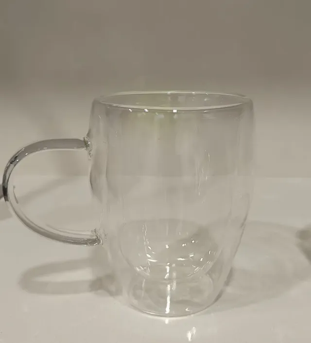 Pack 2 Tazas Doble Pared Vidrio