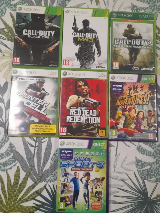 Lote 7 Juegos Xbox 360: Call of Duty, Kinect...