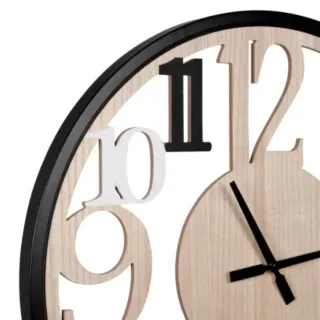 RELOJ DE PARED CALADO BEIGE Y BLANCO NiUEVO