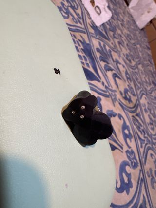 Anillo Tous Caucho Negro y Plata