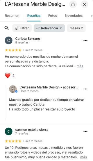 Mesa de centro de mármol Design