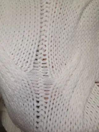 Jersey punto trenzado cuello barco