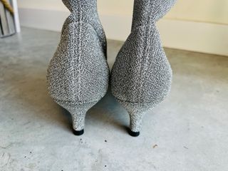 Botines Toral Plata Neopreno y Piel Talla 37