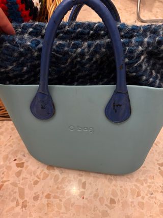 Bolso O Bag auténtico azul y turquesa