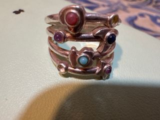 Anillos Tous Multicolor Plata