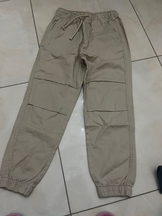 Pantaloni cargo beige bimbo