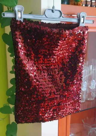 Top palabra de honor lentejuelas