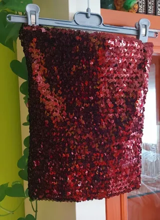 Top palabra de honor lentejuelas