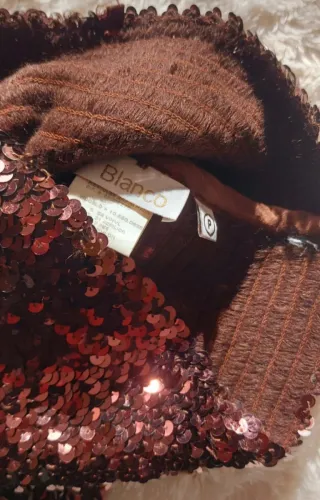 Top palabra de honor lentejuelas