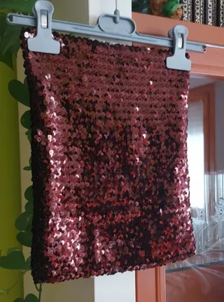 Top palabra de honor lentejuelas