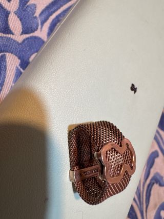 Anillo Tous Malla Oso Ajustable