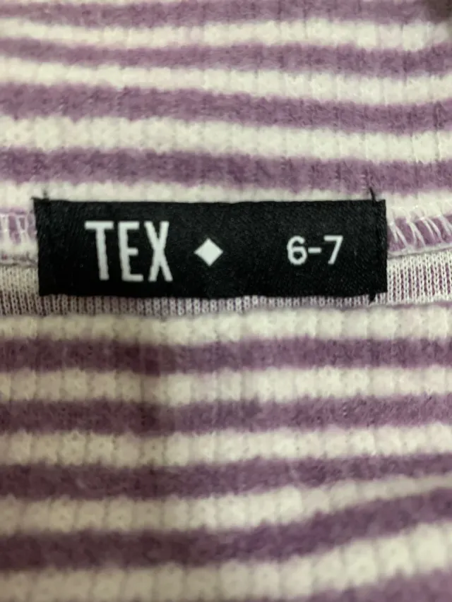 Maglietta a righe per bambina inverno 6-7 anni Tex