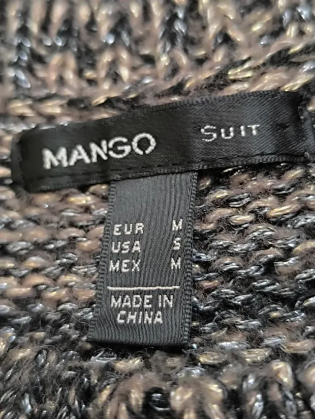 Jersey Mango Marrón negro y dorado