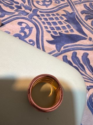 Anillo Bimba y Lola dorado y rosa