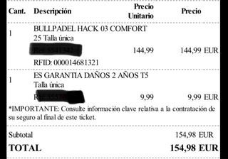 Pala Padel Bullpadel Hack 3 Confort Pro Líne.