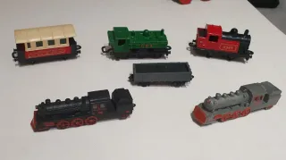 Lote trenes metal y madera. Matchbox, Extra Things