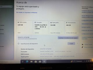 Portátil Samsung SF510