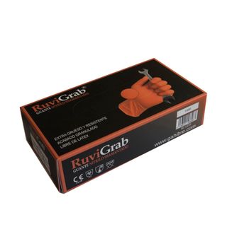 Guantes Nitrilo Ruvigrab Diamantado Extra Grueso L