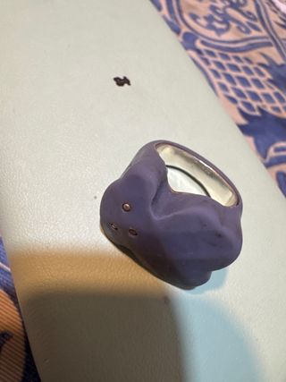 Anillo Tous Caucho Azul