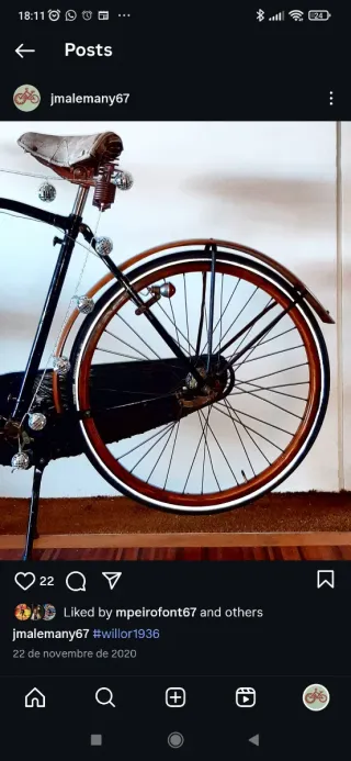 Bicicleta Willor Antwerpen 1936