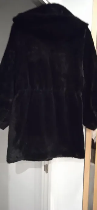 Abrigo vintage cinturón capucha