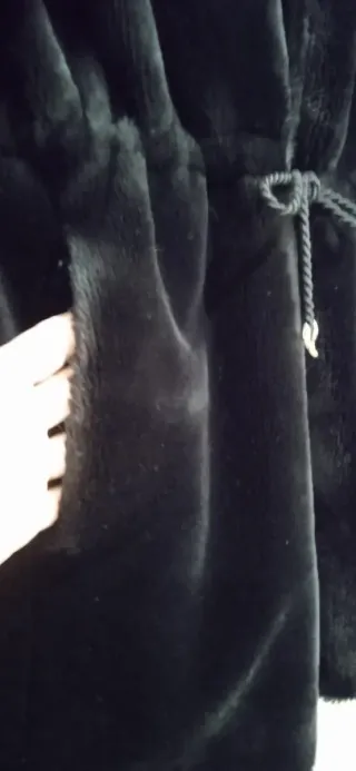 Abrigo vintage cinturón capucha