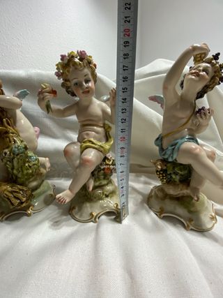 Las Cuatro Estaciones, figuras de porcelana