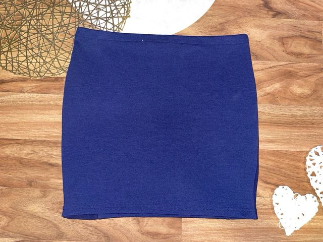 Minifalda Stradivarius Azul Talla L