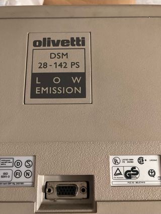 Schermo Olivetti PCS86 grigio