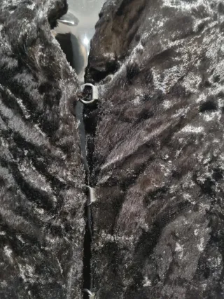 Abrigo vintage terciopelo STUART & LARK negro