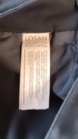 Pantalón Chica Azul Marino T.38 Losan