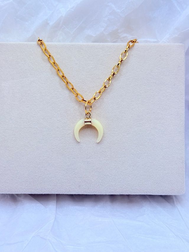 Collar Luna Acero Inoxidable 316L