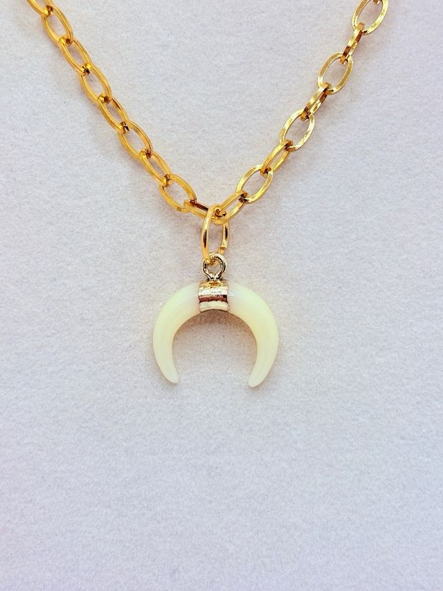 Collar Luna Acero Inoxidable 316L