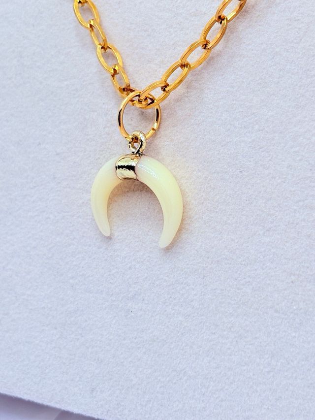 Collar Luna Acero Inoxidable 316L