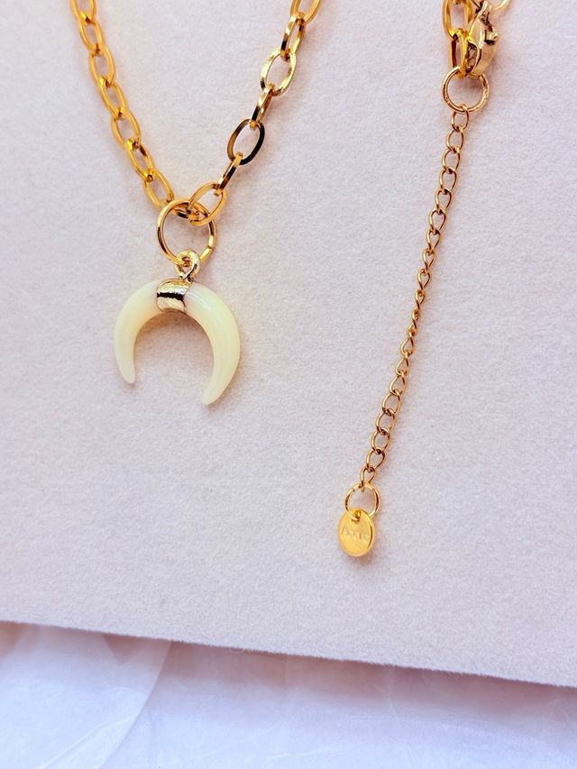 Collar Luna Acero Inoxidable 316L