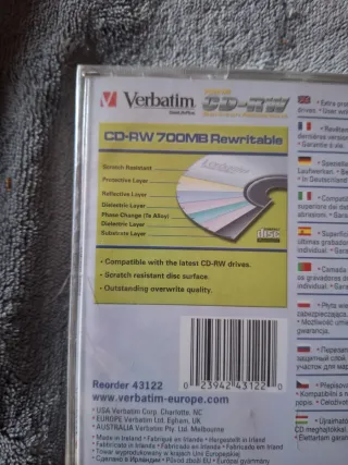 CD-RW Verbatim 700MB DataLifePlus Nuovo/Sigillato