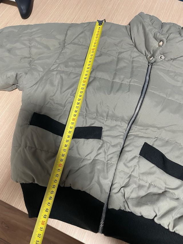 Abrigo acolchado beige talla M